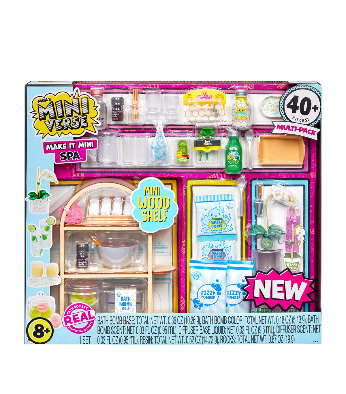 Miniverse Make It Mini Spa Multi-Pack kreativt sett, importert fra Storbritannia