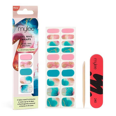 Superdrug Mylee Gel Nail Wraps Cosmic Swirl Salon Quality- Buy online at McGrocer