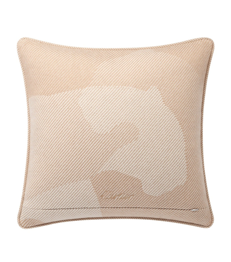 Cartier wool-cashmere Panthère de Cartier cushion 50cm x 50cm - British product