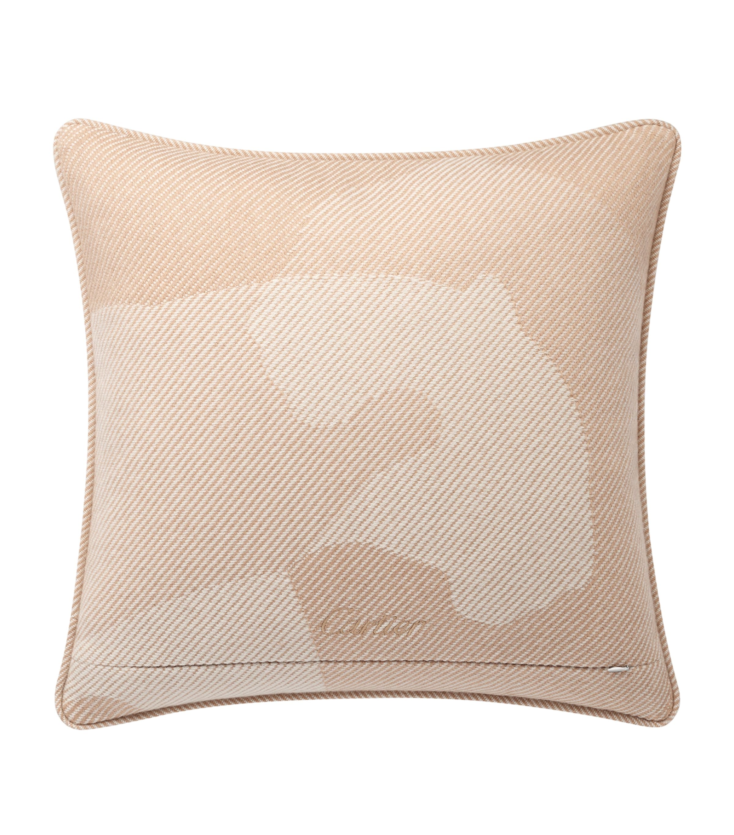 Cartier wool-cashmere Panthère de Cartier cushion 50cm x 50cm - British product
