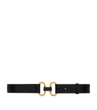 Saint Laurent double ring leather belt, UK version