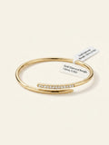 Juste Un Clou Small Model 18ct Yellow-Gold And 0.29ct Reverse-Set Diamond Bracelet - 16cm