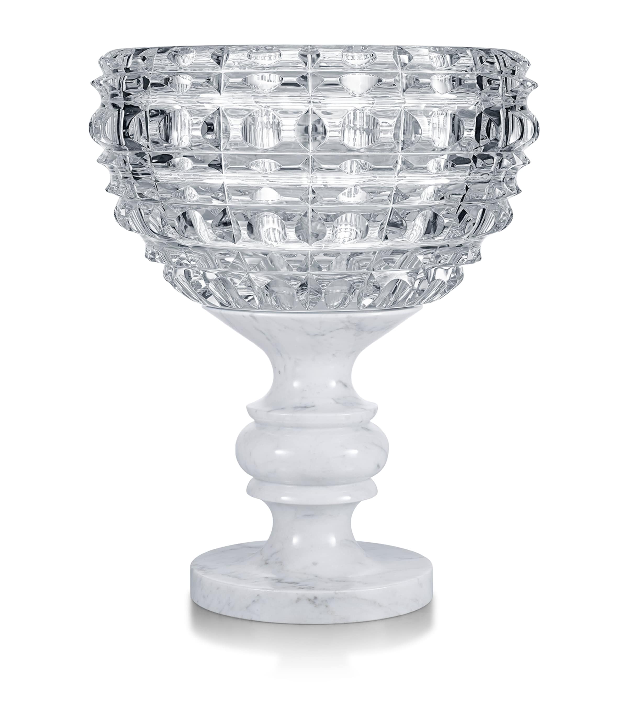 Baccarat crystal New Antique Solar vase 68cm - British product