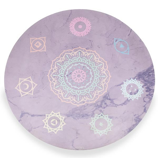 Myga Round Chakra Yoga Mat - 139cm Diameter