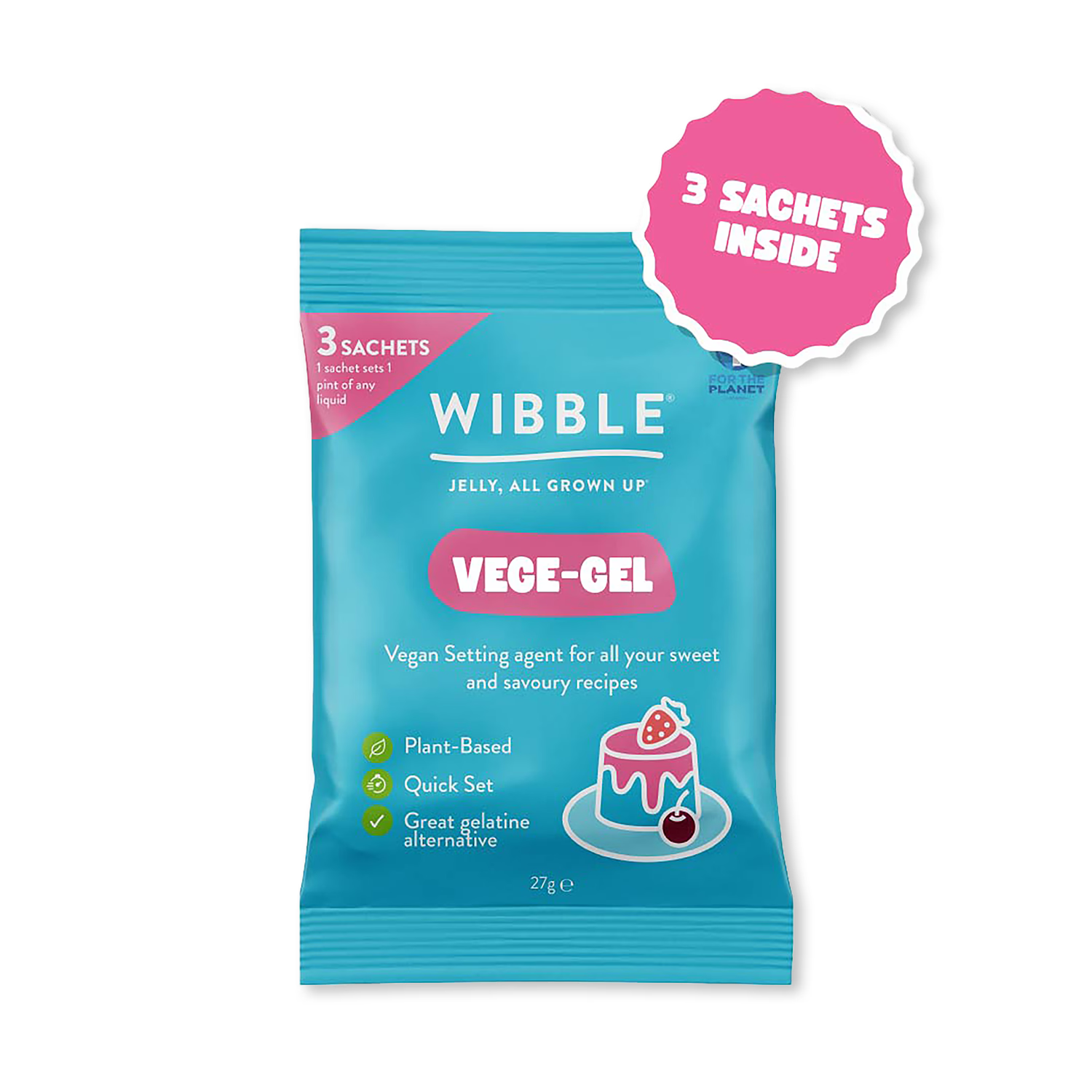 Wibble Foods Vege-Gel 25g vegan gelatin alternative (British brand)