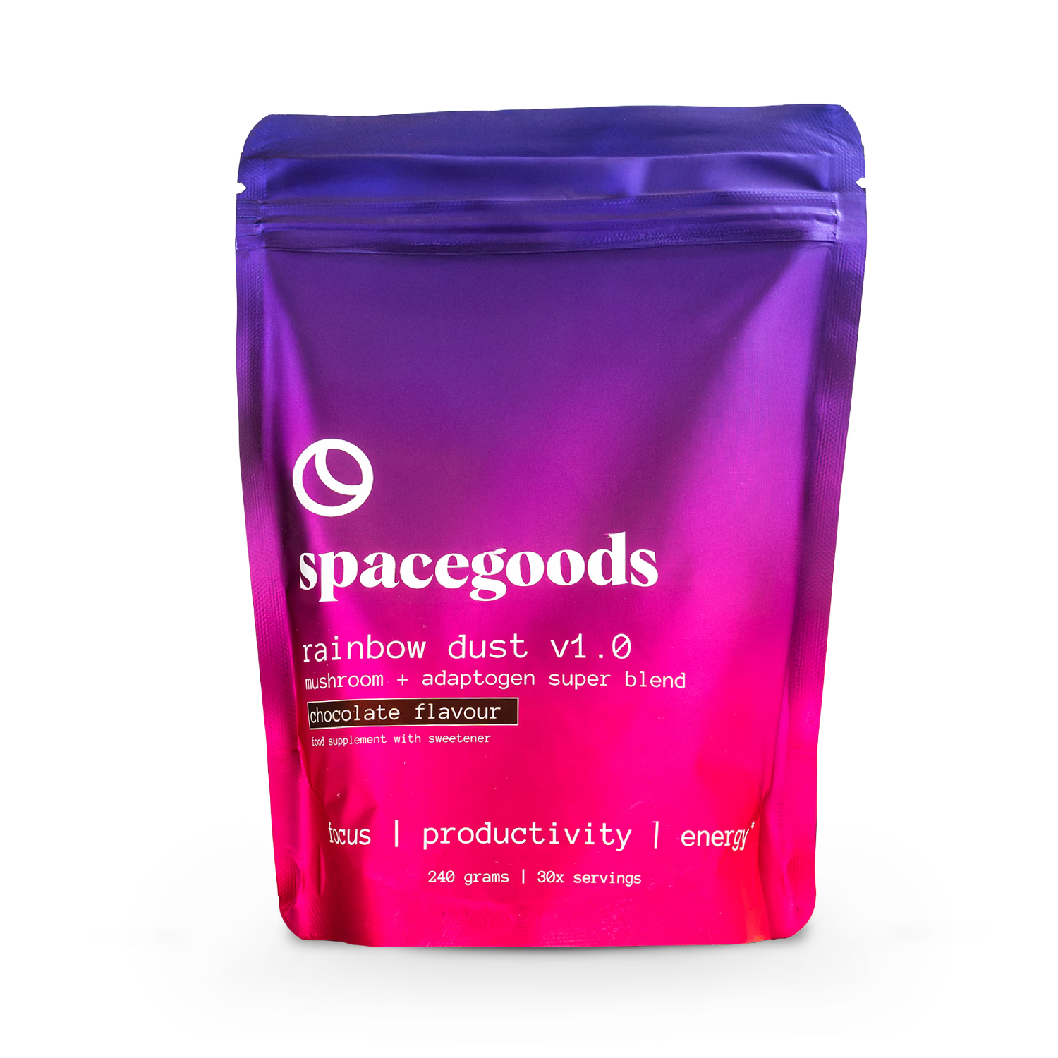 Spacegoods Rainbow Dust chocolate superfood powder 240g - British product