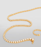 Sophie Bille Brahe yellow gold diamond tennis necklace, UK version