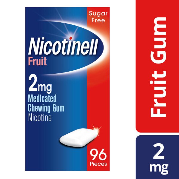 Nicotinell Fruit 2mg Medicated Chewing Gum 96 Pieces GOODS Superdrug   