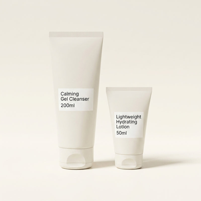 No7 Derm Solutions gel cleanser and hydrating lotion, imported from the UK