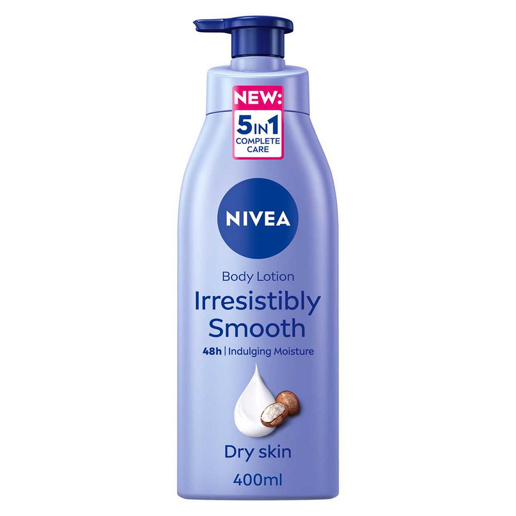 NIVEA Irresistibly Smooth Body Lotion for Dry Skin, 400ml