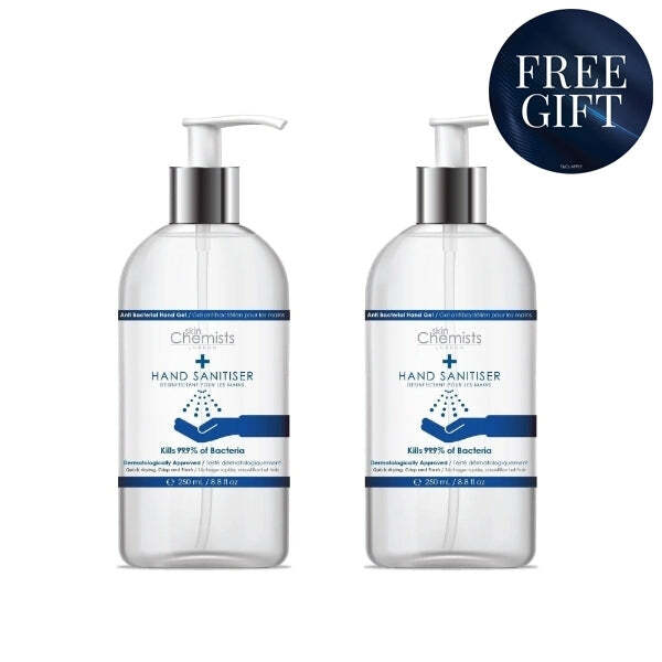 skinChemists Hand Sanitiser Twin Pack 250ml (British brand)