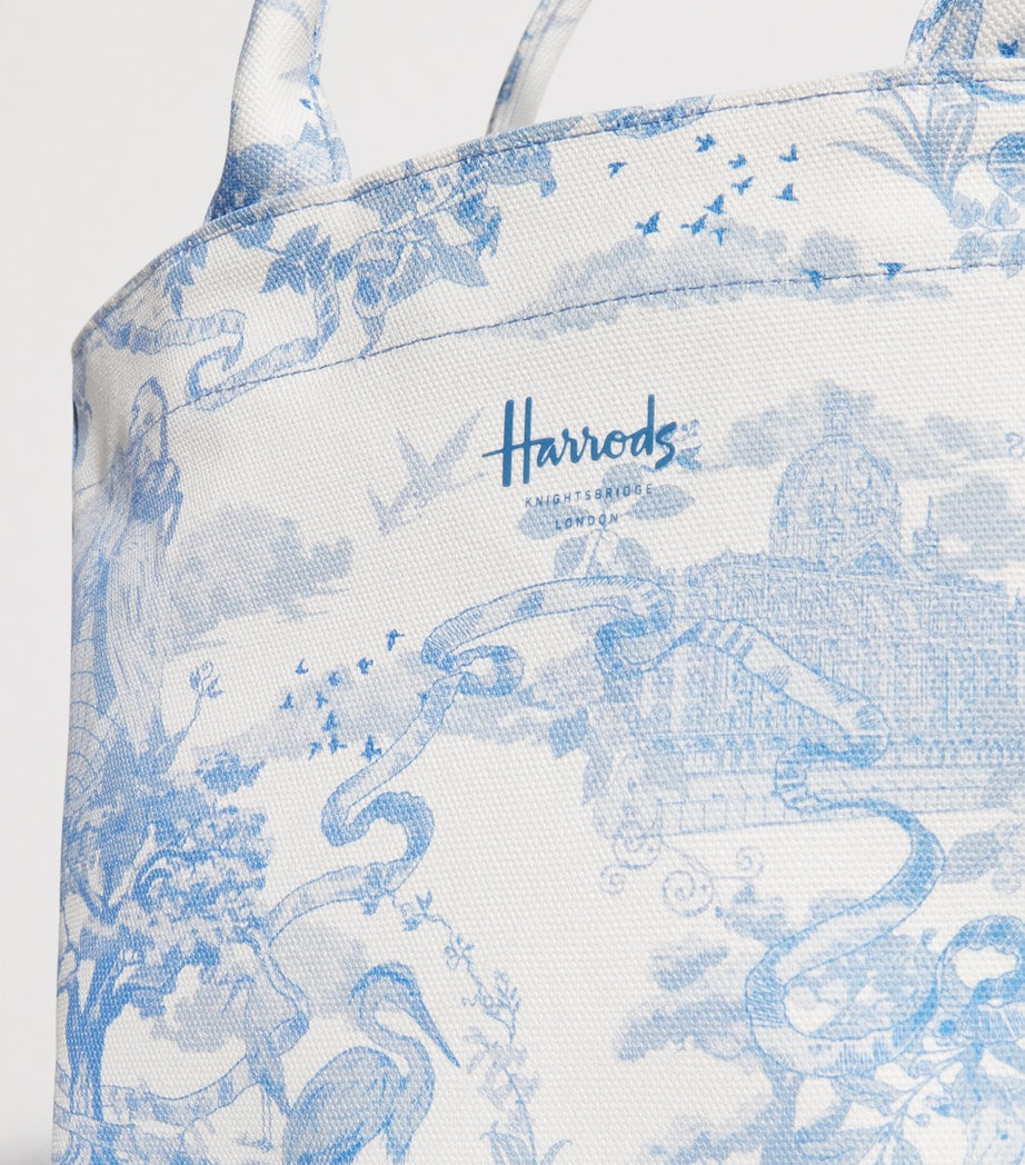 Harrods small toile print tote bag - UK version