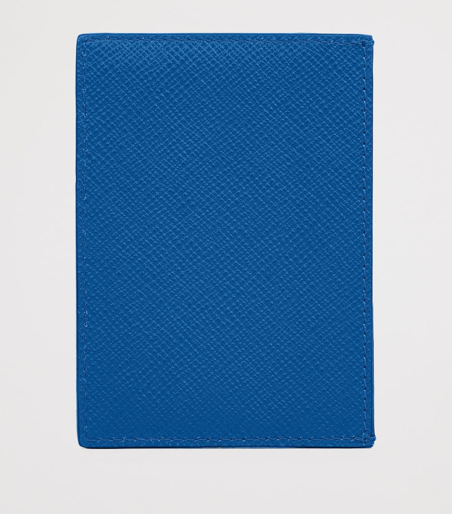Smythson Panama leather compact card holder (British brand)