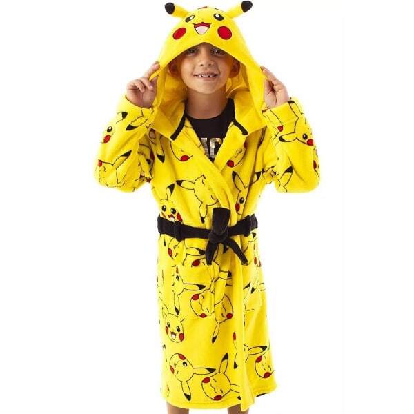 Pokemon Kids Pikachu Front Pocket Robe (11-12 Years) GOODS Superdrug   