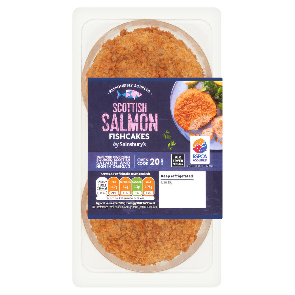 Sainsbury's Fishcakes Scottish Salmon x2 270g