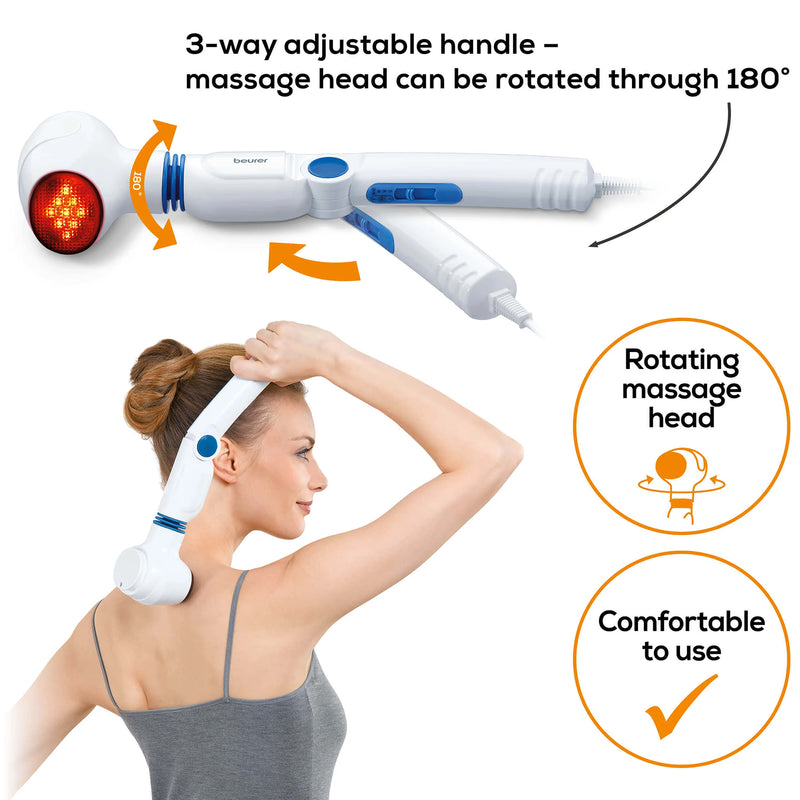 Beurer infrared massager MG40 rotating head, imported from the UK