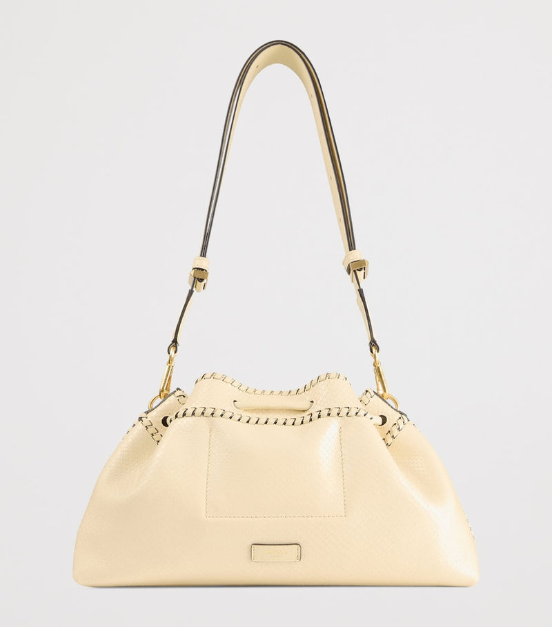 Jimmy Choo Cinch snake-print leather shoulder bag (British brand)
