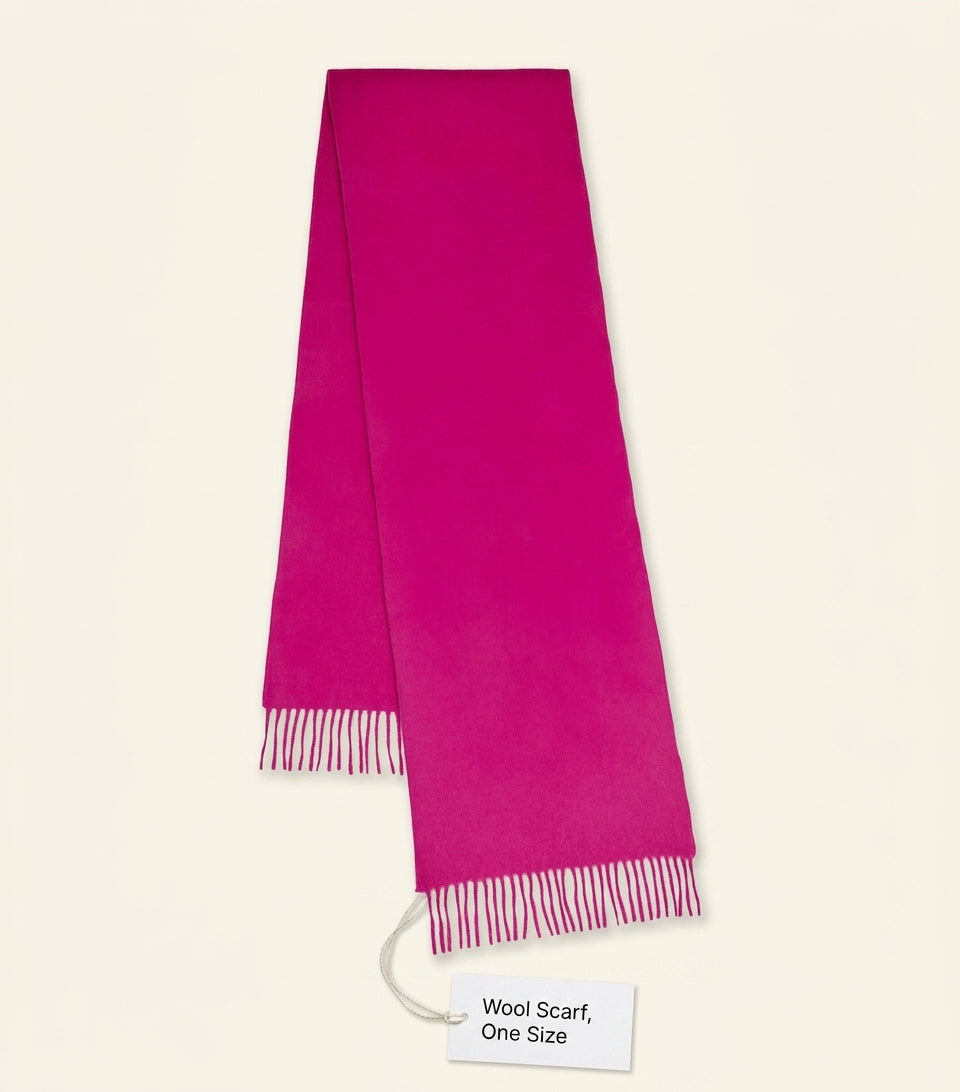 Mulberry small merino wool scarf 200x30cm - British product