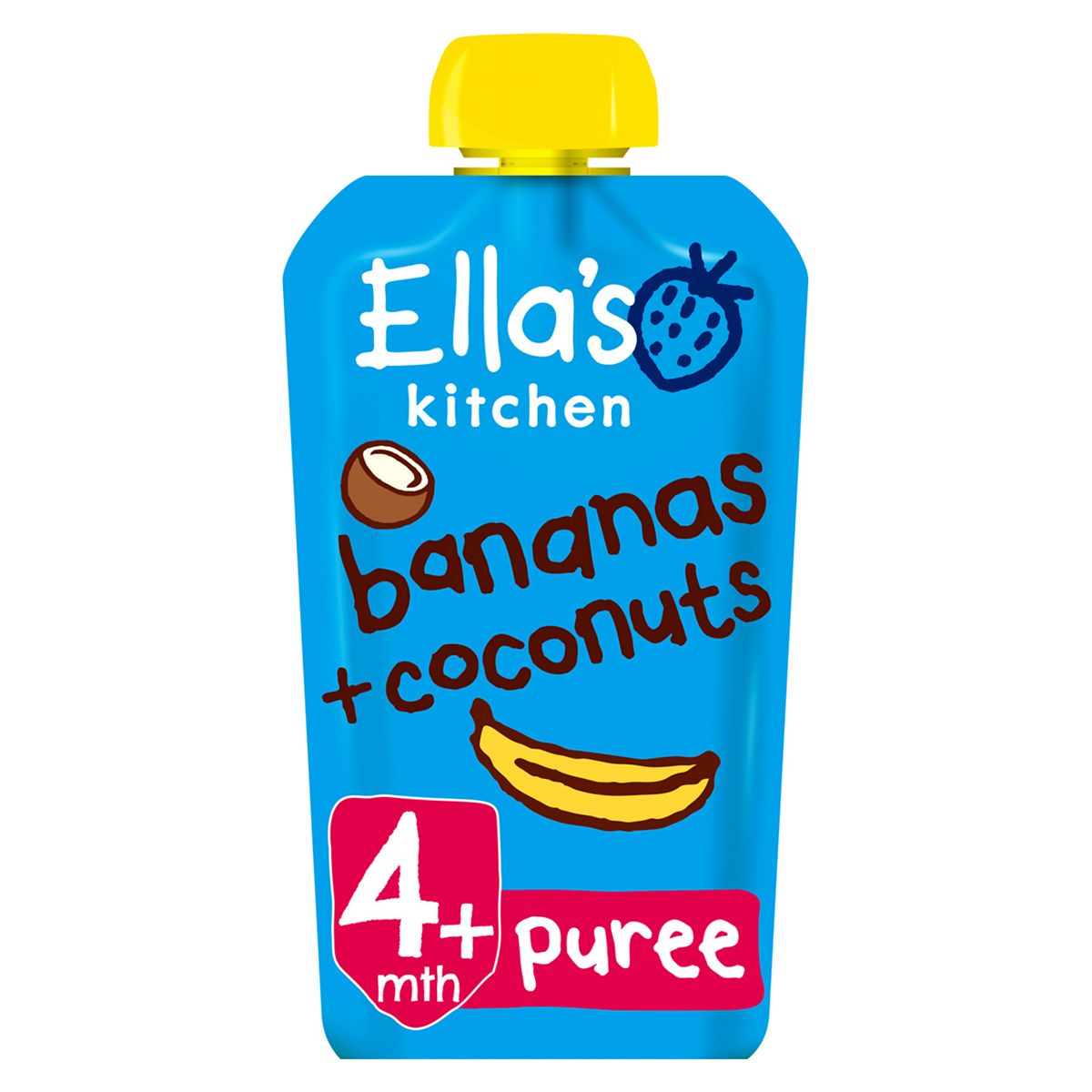 Ella's Kitchen Organic Bananas and Coconuts Baby Food Pouch 4+ Months 120g GOODS Boots   