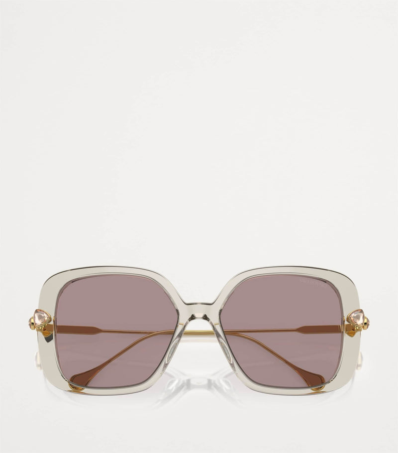 Swarovski oversized sunglasses (British brand)