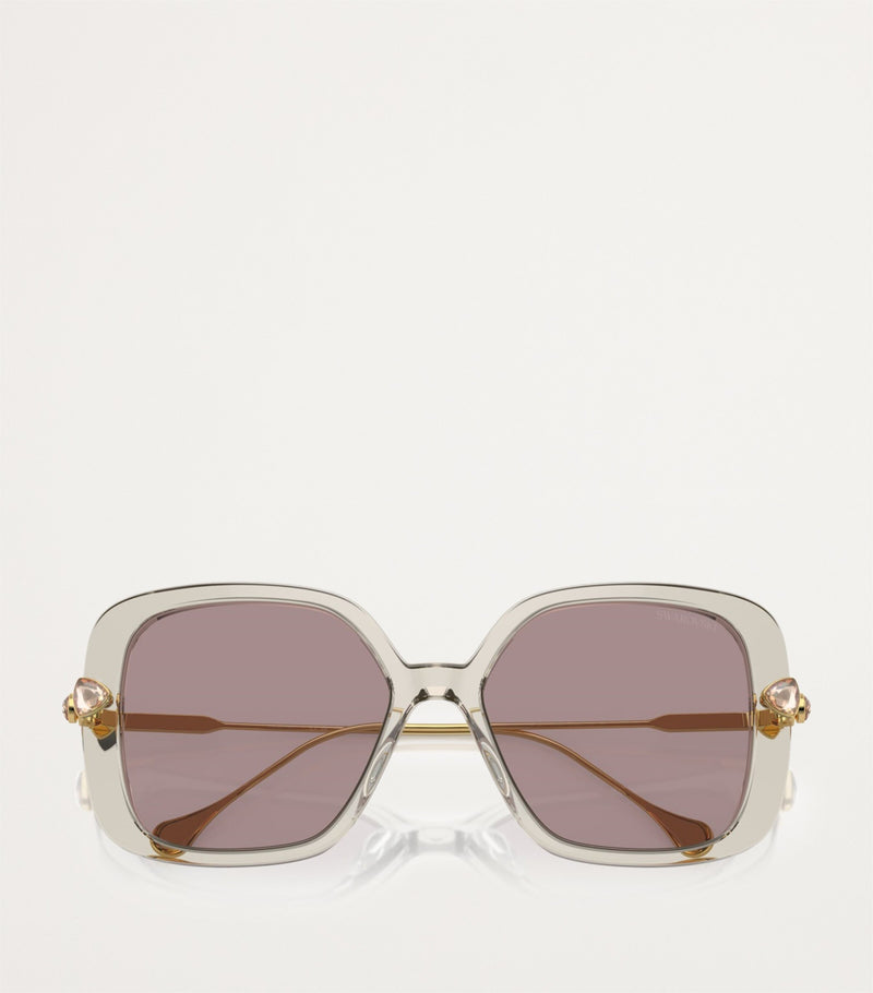 Swarovski oversized sunglasses (British brand)