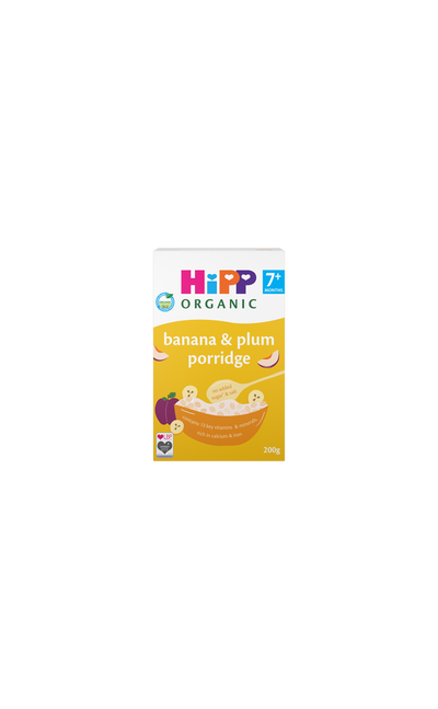 hipp HiPP Organic Banana & Plum Baby Porridge- Buy online at McGrocer