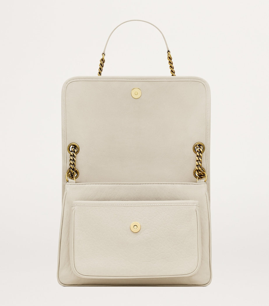 Saint Laurent Medium Niki Flap Bag in lambskin leather, UK version