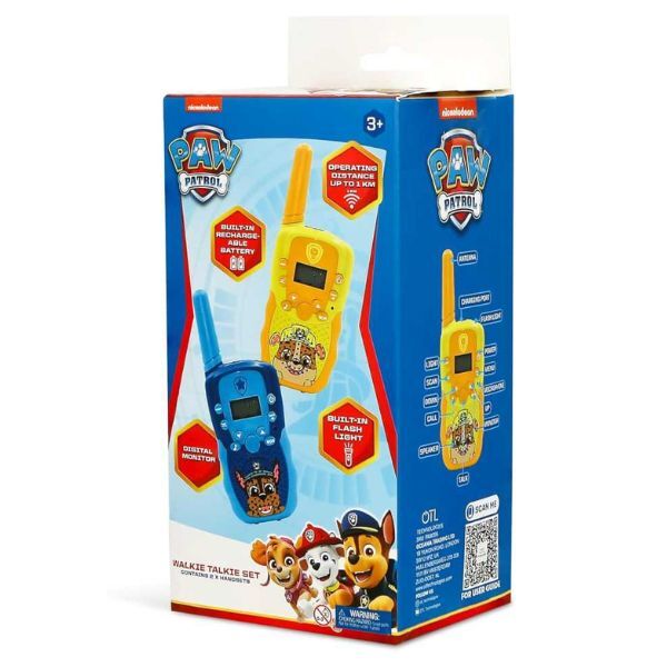 OTL Paw Patrol walkie talkie set, imported from the UK