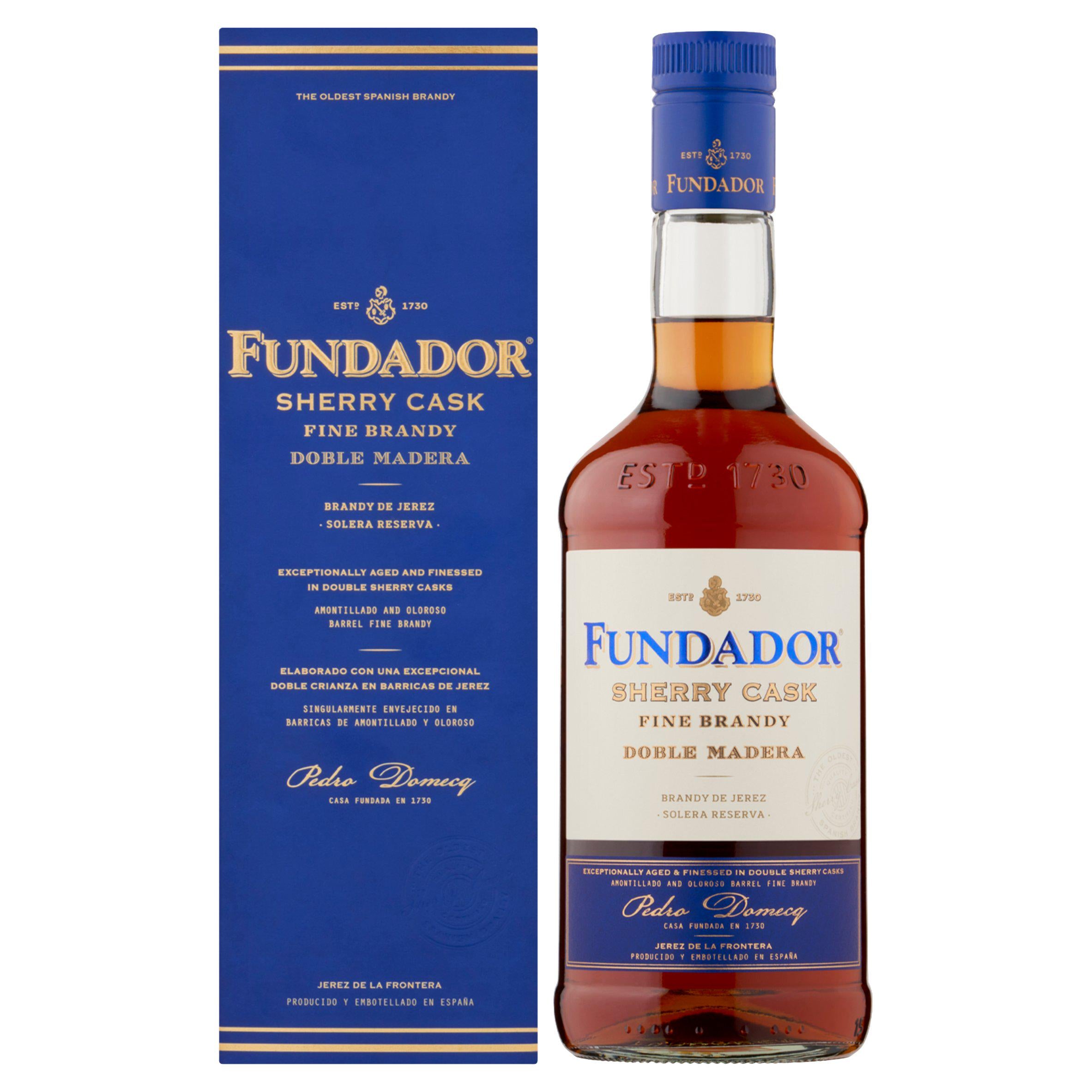 Fundador Sherry Cask Fine Brandy Doble Madera 70cl GOODS Sainsburys   