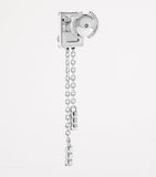 MARLI New York white gold and diamond tassel earrings, imported from the UK