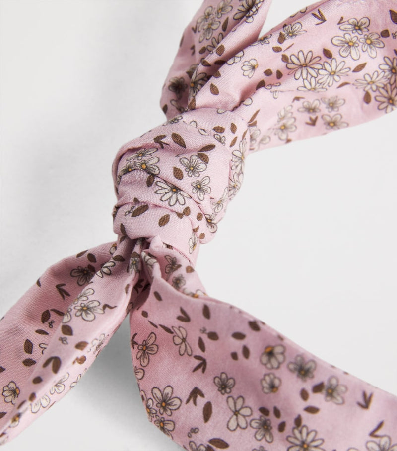 Il Gufo floral print headband soft fabric - British product