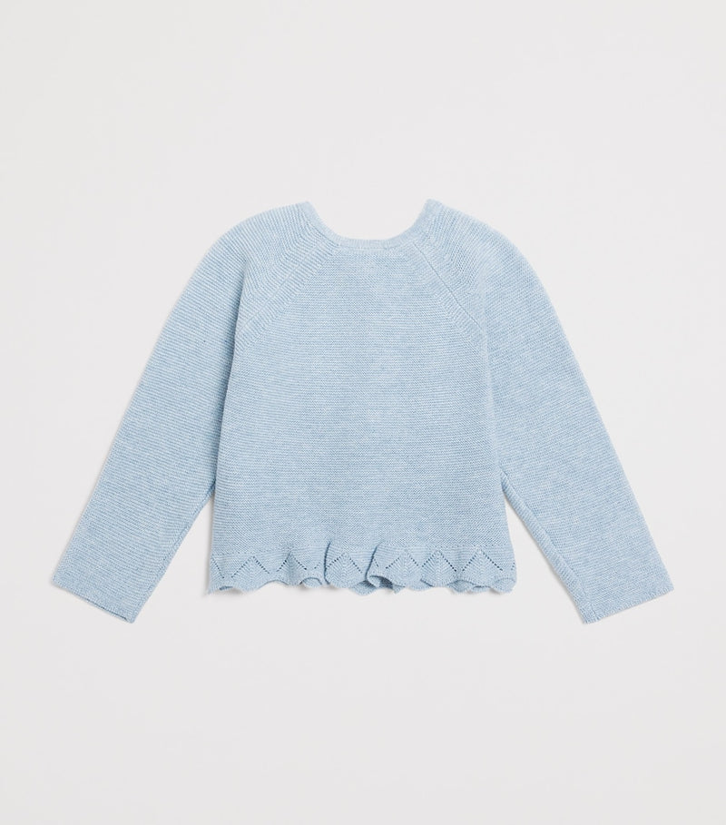 Tartine et Chocolat Cotton Frill-Detail cardigan 1-24 months (British brand)