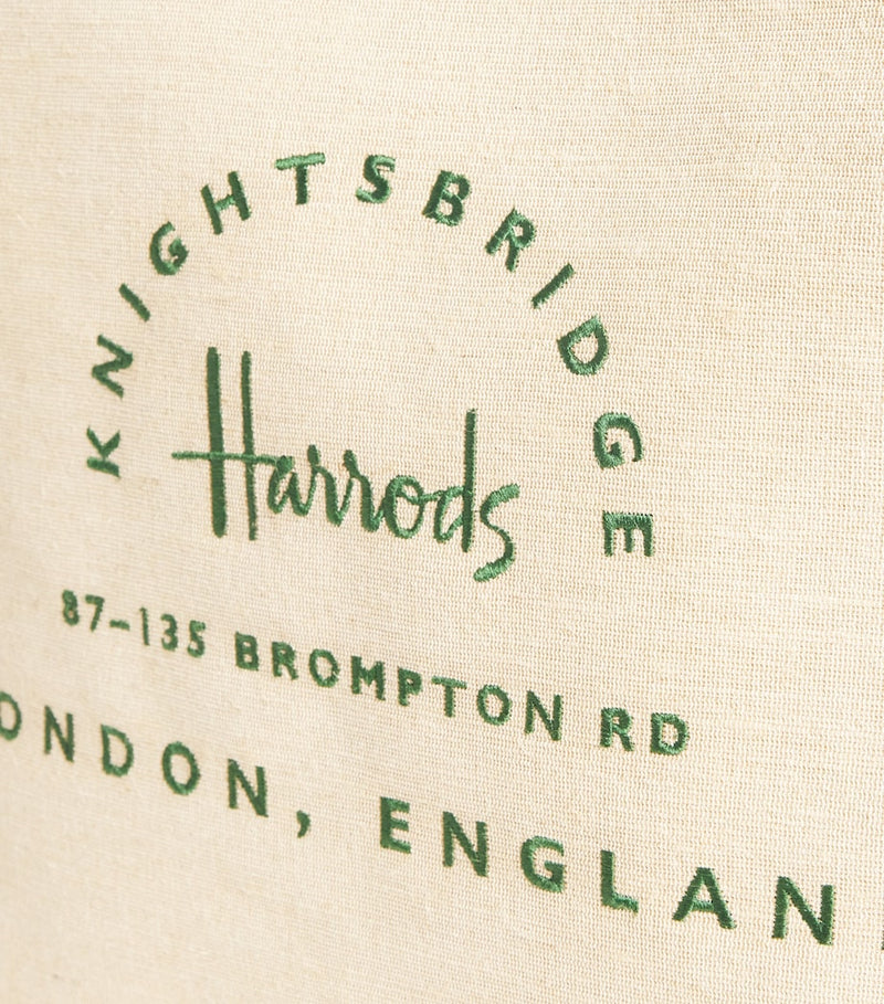 Harrods jute and cotton shopper bag 51cm, UK version