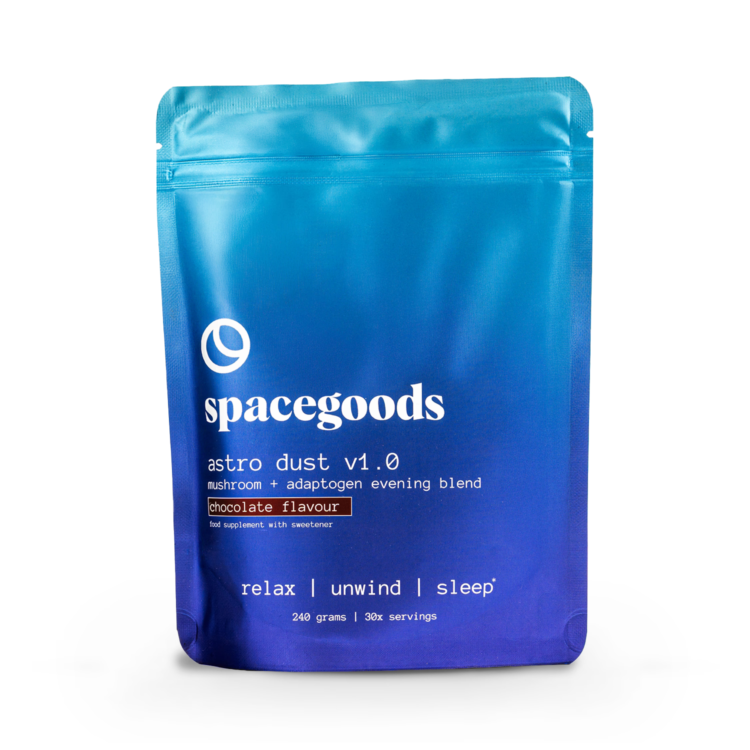 Spacegoods Astro Dust chocolate superfood powder 240g - British product