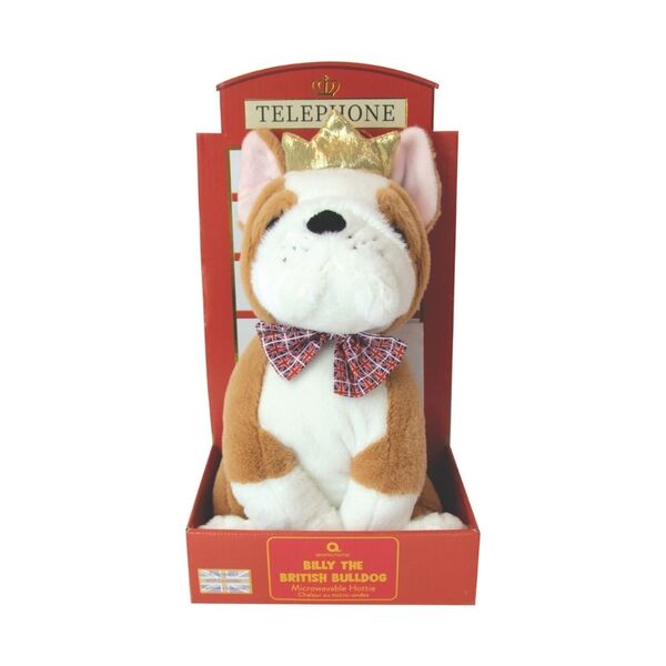 Aroma Home Billy British Bulldog Hottie, imported from the UK