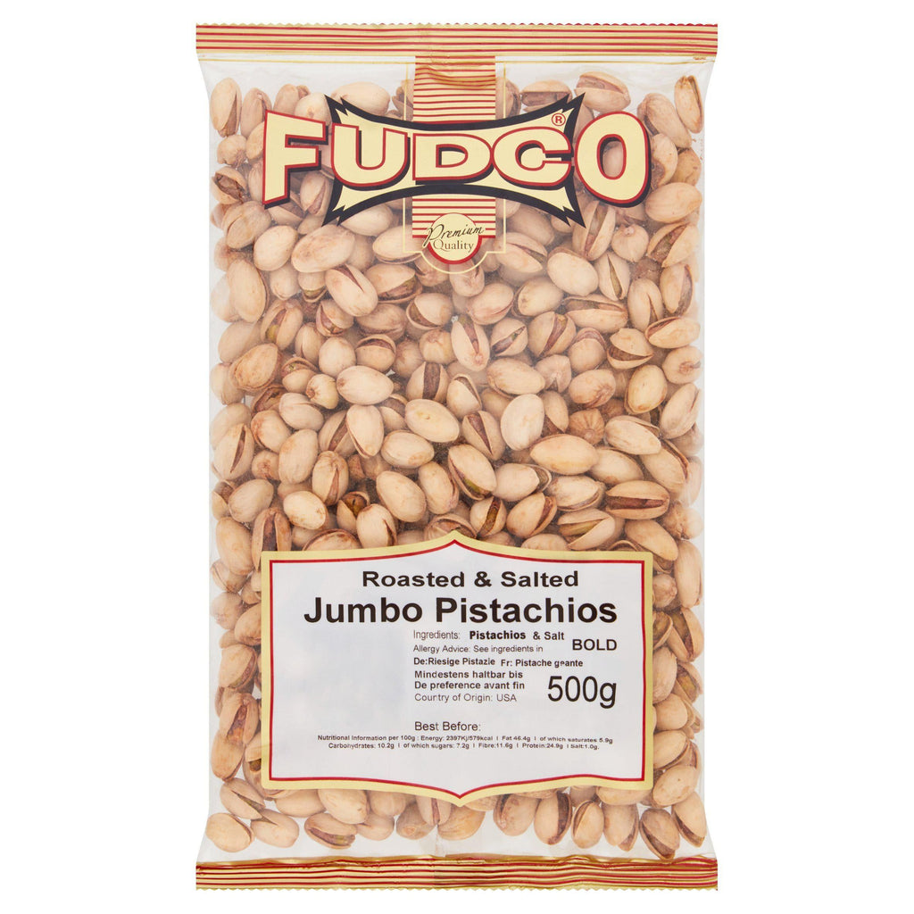 Fudco Roasted & Salted Jumbo Pistachios 500g