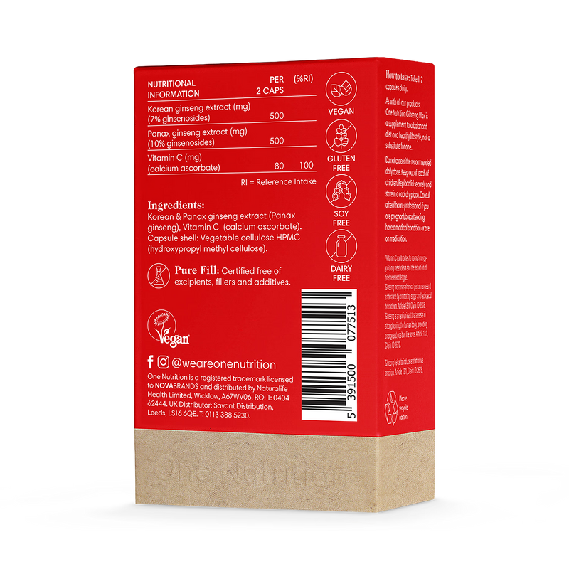 One Nutrition Ginseng Max 60 capsules - British product