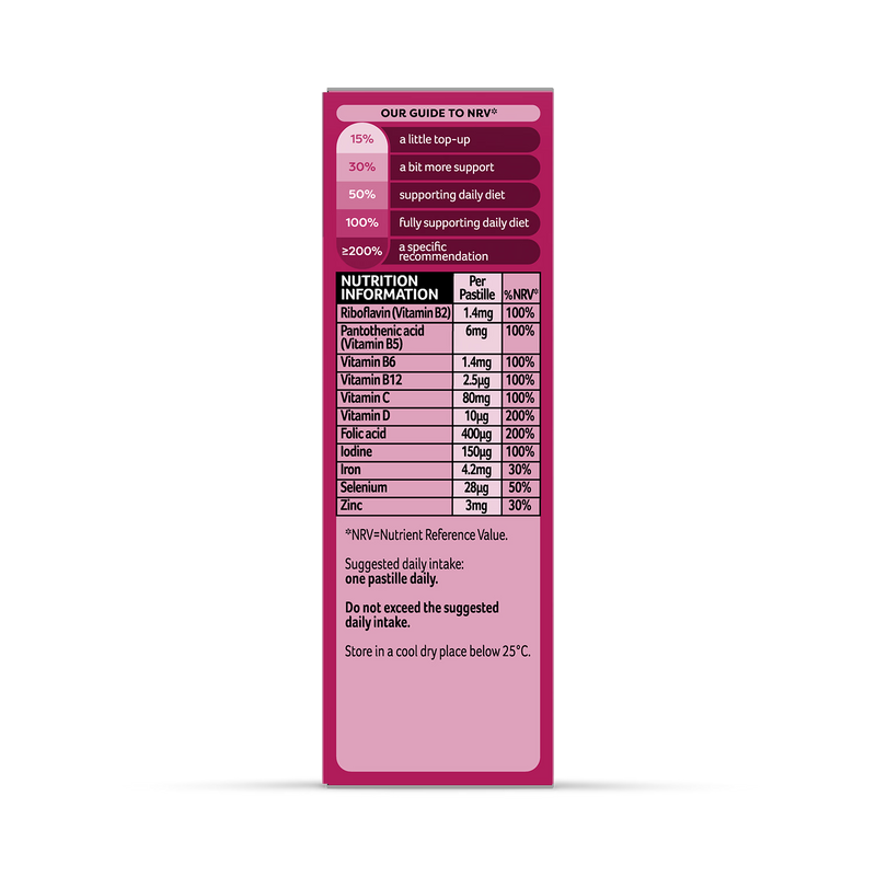 Bassetts Pregnancy Multivitamins Raspberry 30 Pastilles - British product