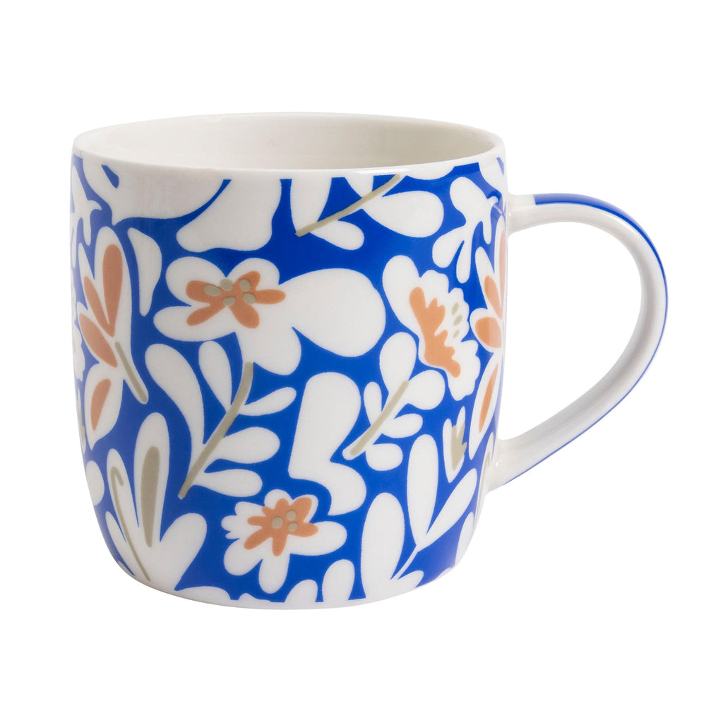 Habitat Rust Floral Decal Mug