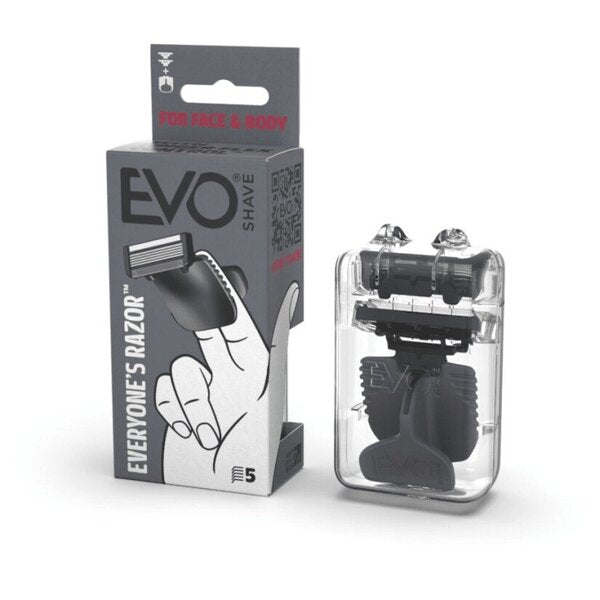 EvoShave Series 3 System Razor Starter Pack in Carbon Black GOODS Superdrug   