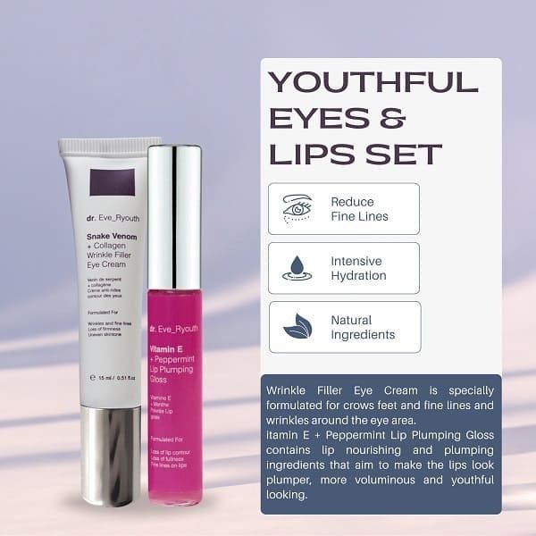 Dr. Eve_Ryouth  2pc Youth Lip Plumper Pro-Eye Cream Set GOODS Superdrug   