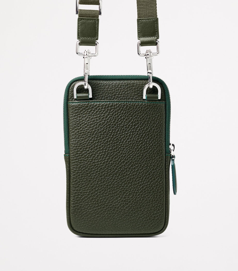 Aspinal of London leather crossbody phone pouch - British product