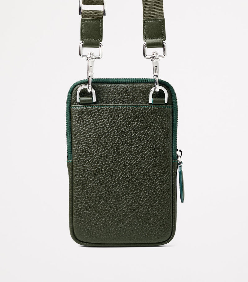 Aspinal of London leather crossbody phone pouch - British product