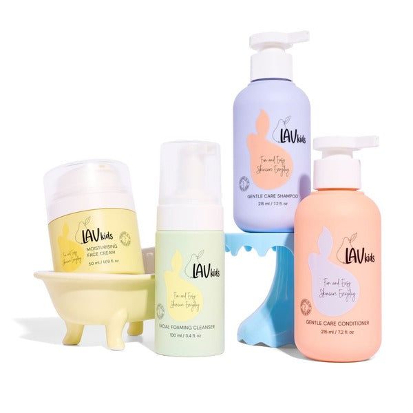 Lav-Kids complete skin and hair set for children (British brand)
