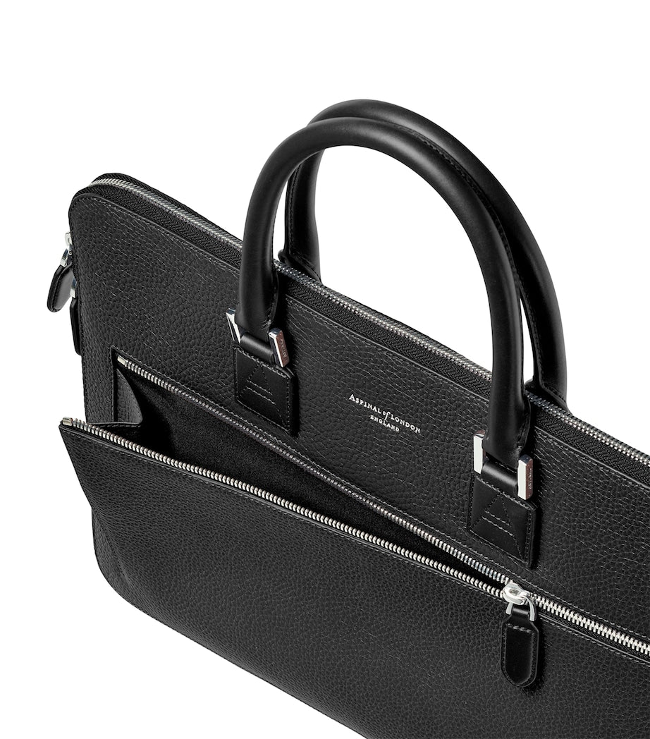 Aspinal of London Connaught briefcase leather, UK version