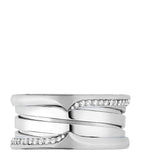 Bvlgari B.zero1 three-band ring white gold diamond, imported from the UK