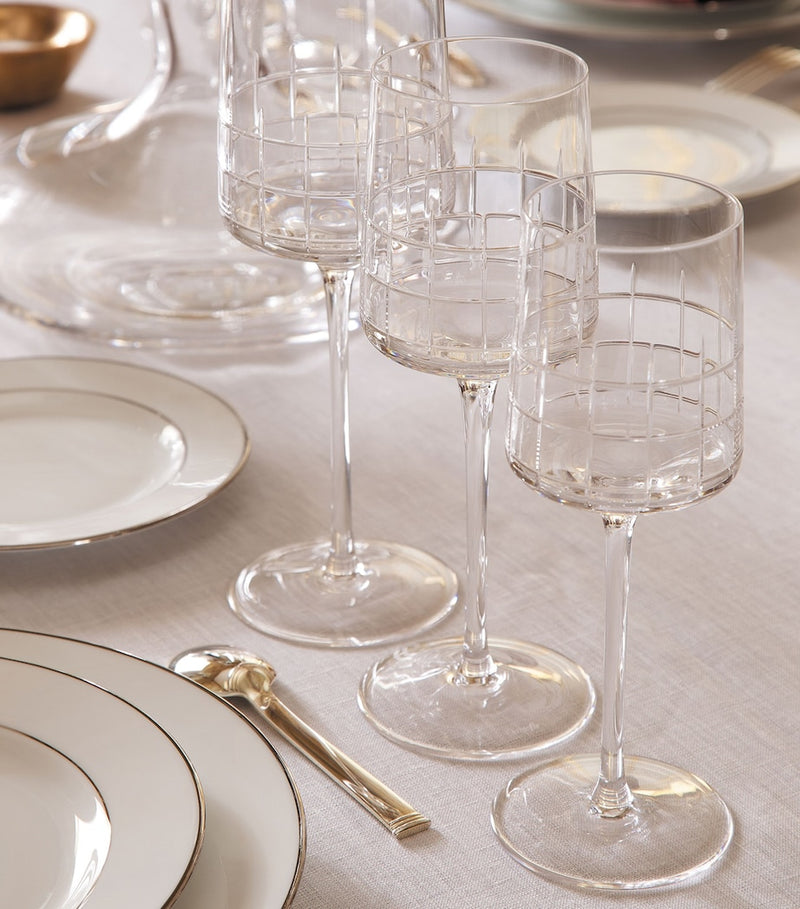 Christofle Graphik water goblets set of 2 240ml - British product