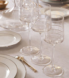 Christofle Graphik water goblets set of 2 240ml - British product