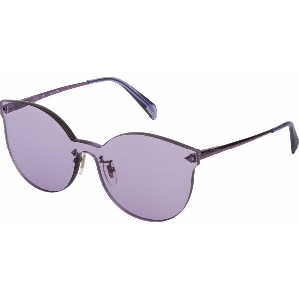 Police SPL935 purple metal frame sunglasses, imported from the UK