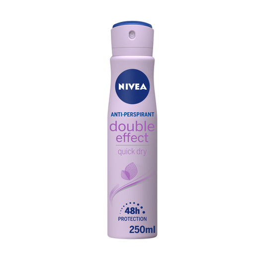 Nivea Double Effect Anti Perspirant Deodorant Spray 250ml face & body skincare Sainsburys   